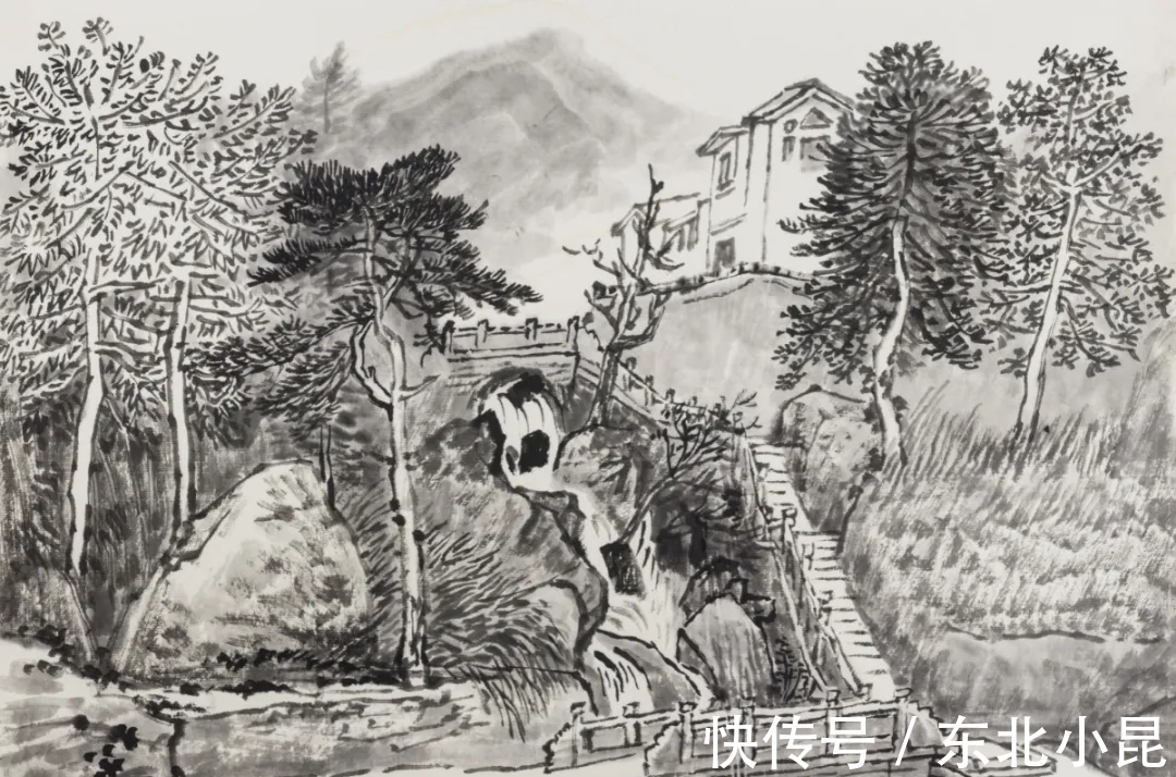 黄山#画山画水,山水画家王学辉黄山最新写生