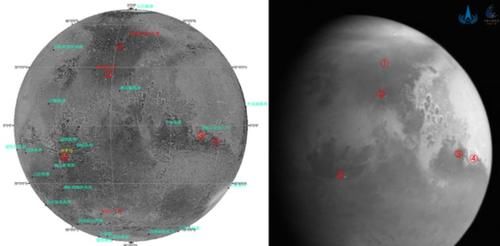 天问一号传回首幅火星图像 火星标志性地貌清晰可见