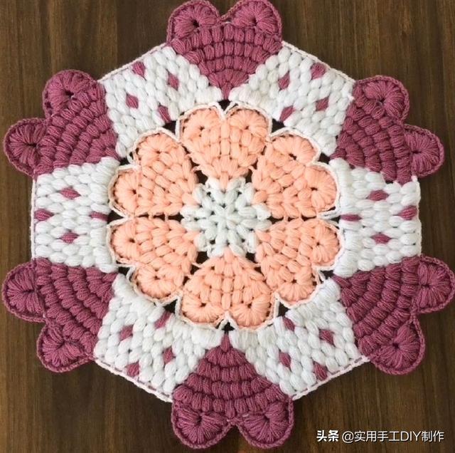 新手#「针织作品」32款只用到一种针法织出来的美垫子,新手留存备用