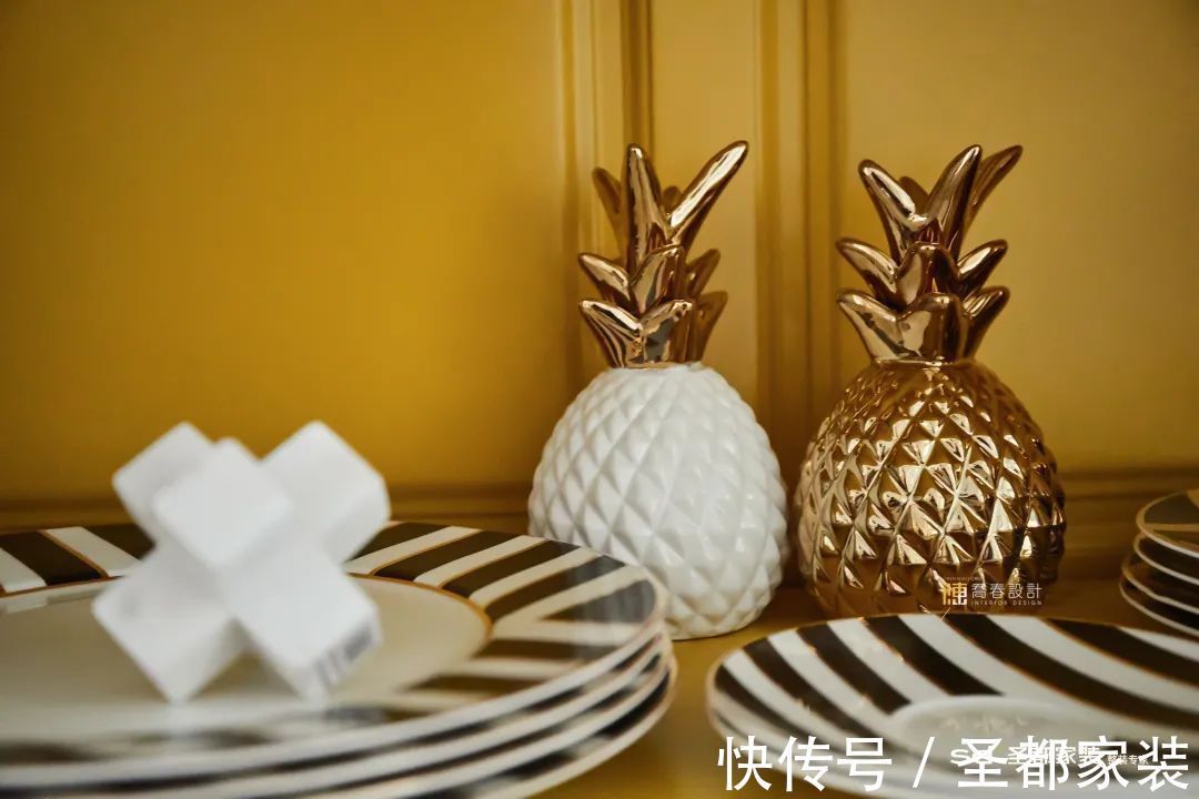 白雪公主|139㎡现代美式家装案例,仙境之旅美出天际,复古浪漫100分