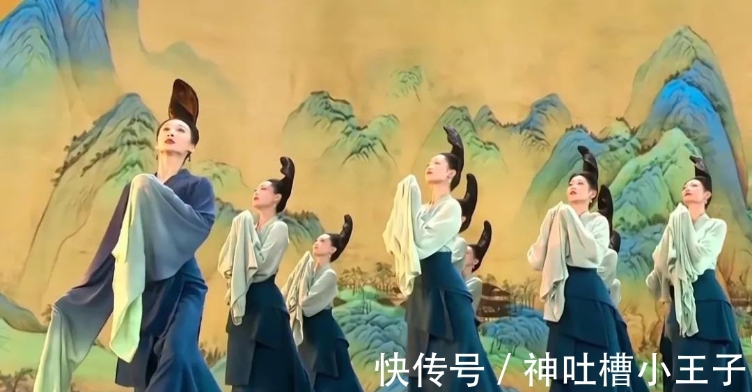 王希孟@春晚版《富春山居图》,和《千里江山图》歌舞相遇,美得太不一样