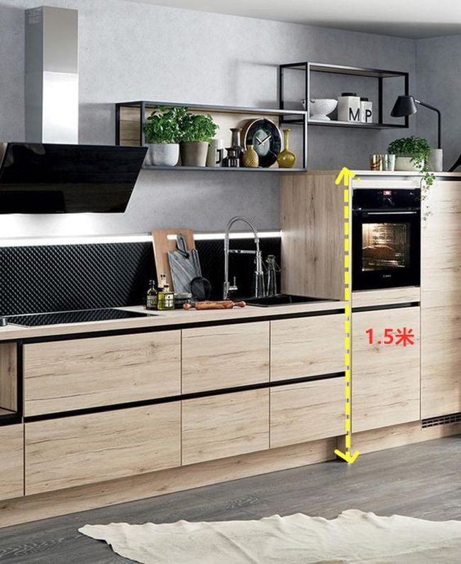 光波炉|厨房不装吊柜,地柜改成高低柜,储物空间翻倍,美观实用易清洁