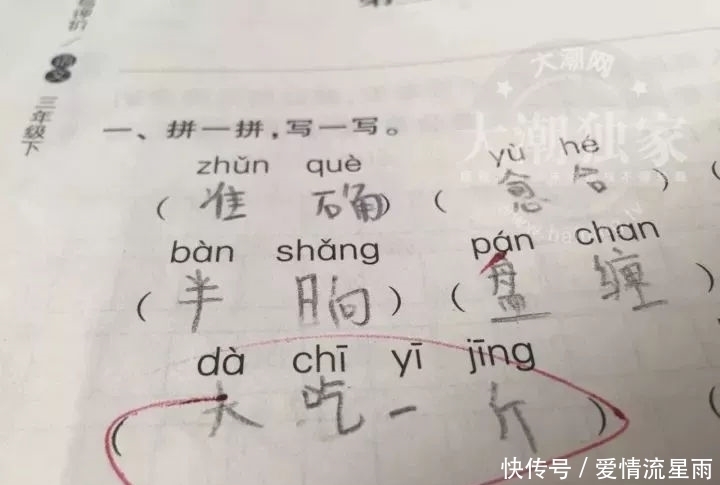 作业|熊孩子的作业看完后令人哭笑不得 你家有木有?