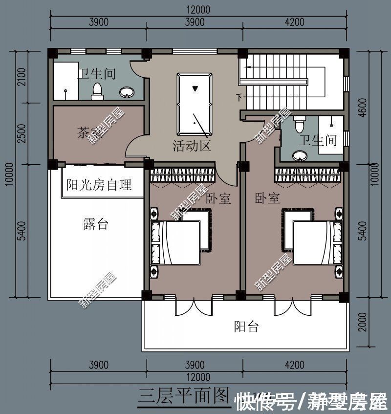 露台|宅基地临街,建房应该怎么设计?分享8套图纸总有一套适合你