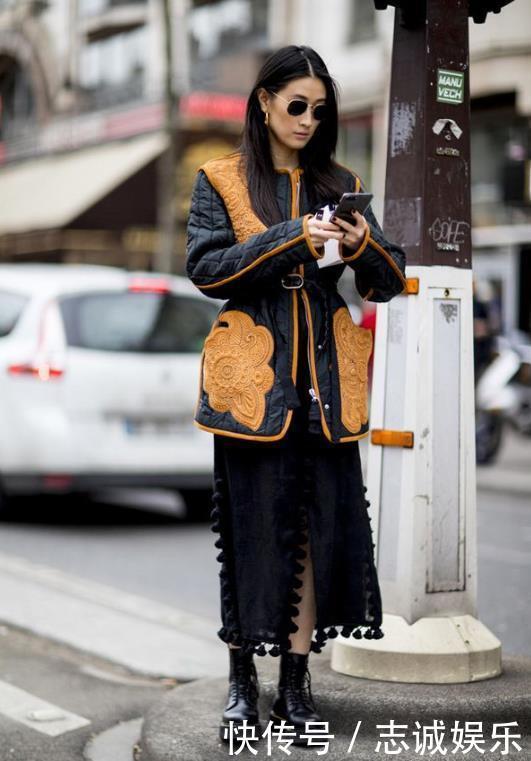 今年流行一种穿法，叫“绗缝棉服+靴子”，保暖不显臃肿，真美