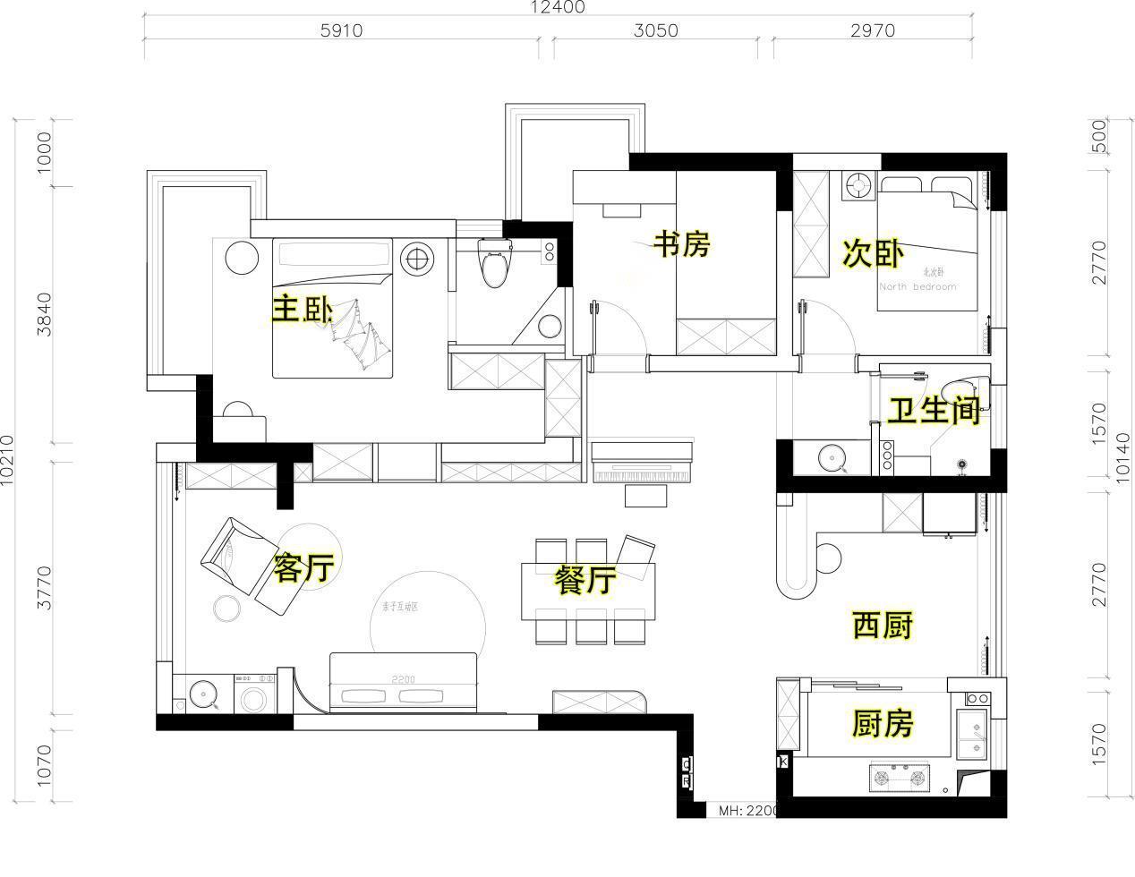 毛坯房|从量房到硬装实景,用半年时间记录110㎡装修过程,终于得到认可