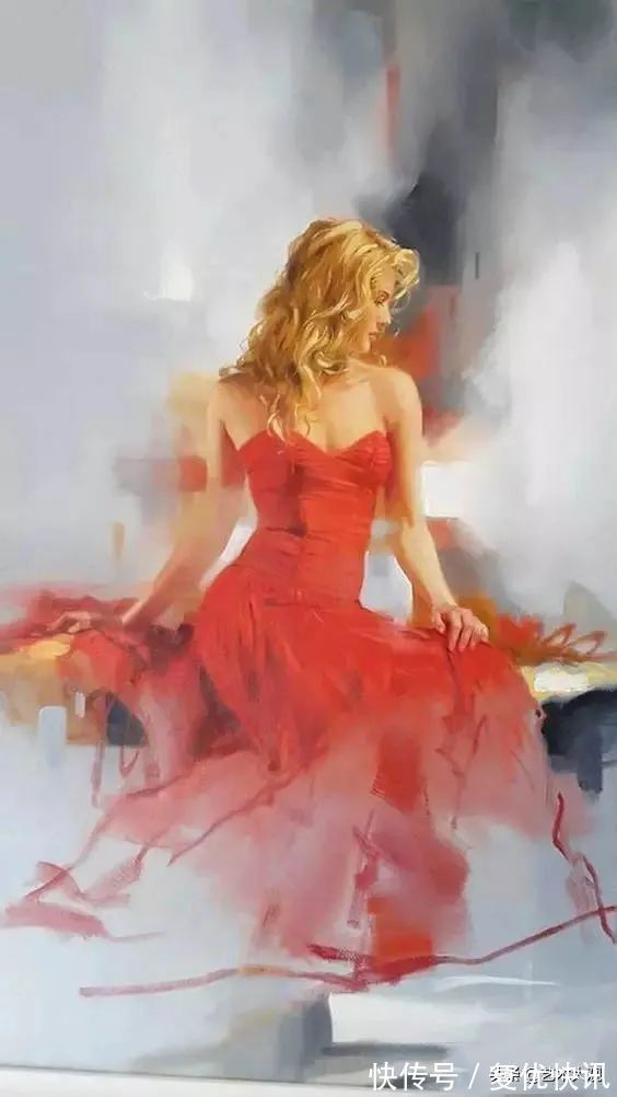 绘画@西式风格淑女绘画——当代画家Richard S. Johnson人物油画欣赏