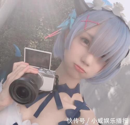 雷姆|中国妹子cos小恶魔雷姆,连这个小细节都没错过,太敬业了
