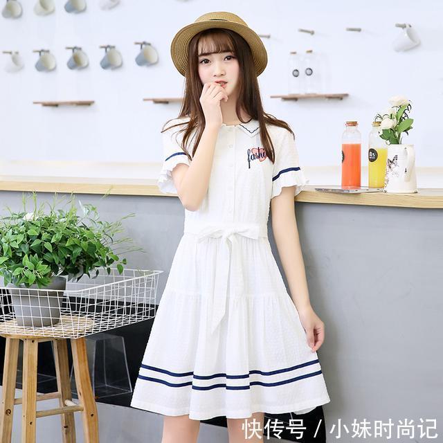 美观 精美的娃娃领连衣裙,青春减龄是你不可缺少的扮嫩神器