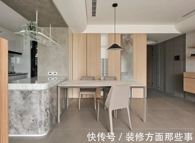 书房|116㎡现代三居室,拆掉次卧,半隔断电视墙隔出一个大书房