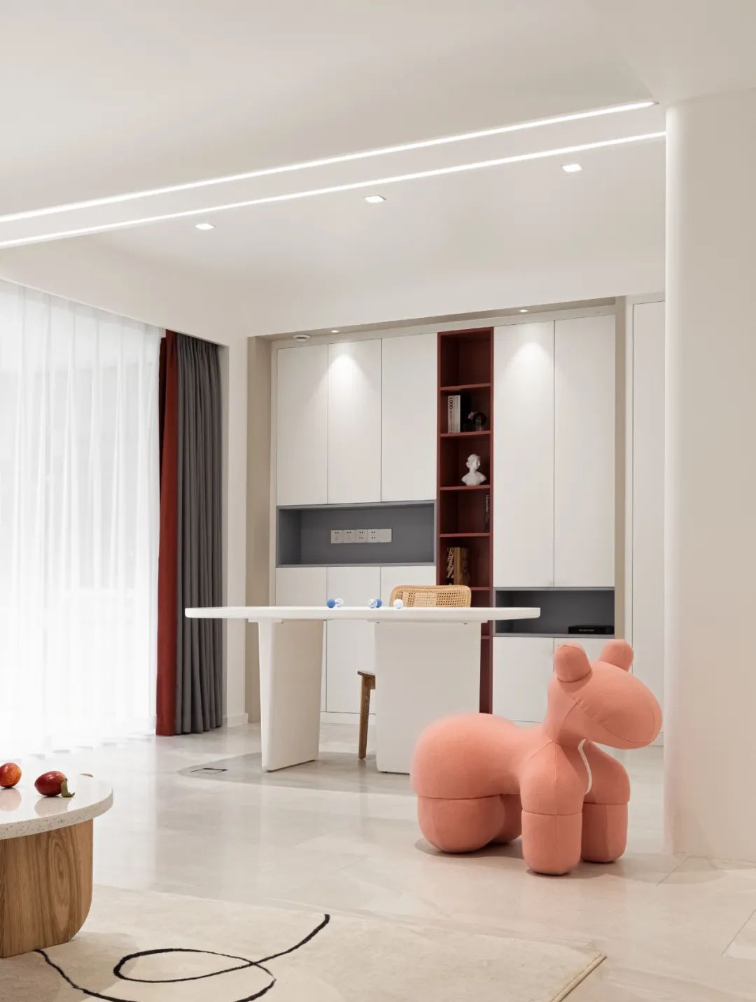 120㎡现代简约，极简硬装也高档，玄关设计全场最亮