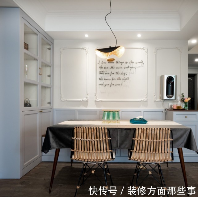不安全感|120平美式风三居室,墨绿色在这优雅是氛围中起画龙点睛作用