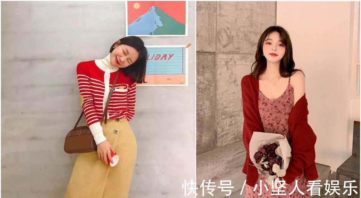 花色 把你的卫衣收起来吧！今年流行穿“奶奶衫”，百搭显瘦还特时髦