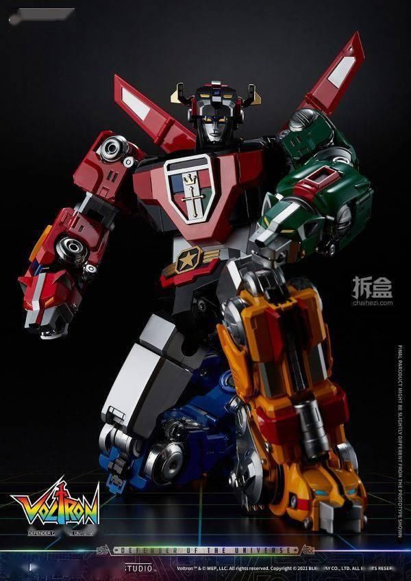 机器人|Blitzway 新品： 百兽王Voltron(战神金刚) -CARBOTIX系列可动手办（38CM高）