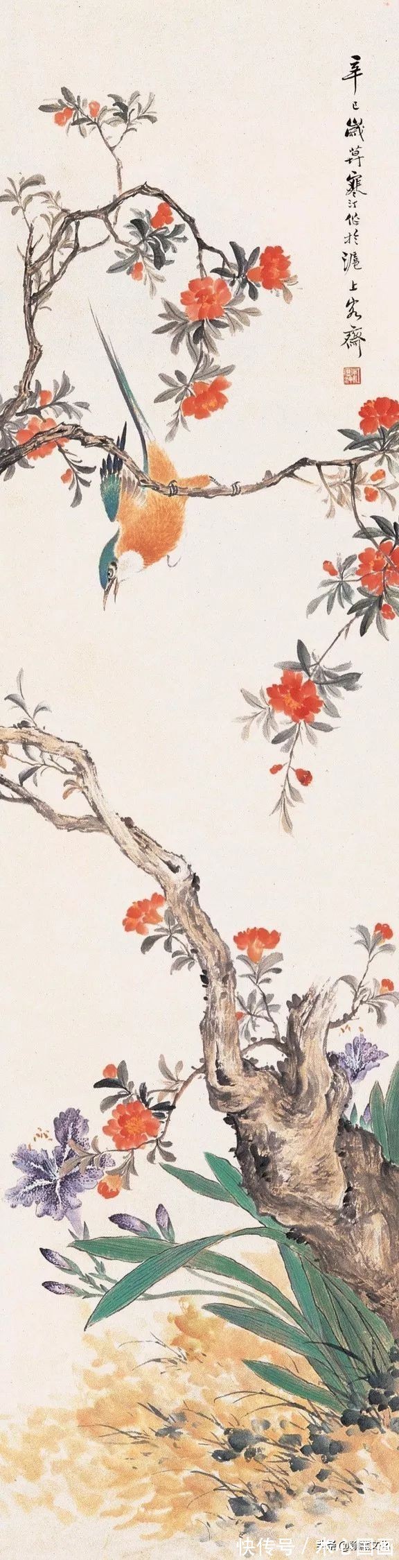 任伯年&江寒汀先生小写意花鸟画欣赏(一)