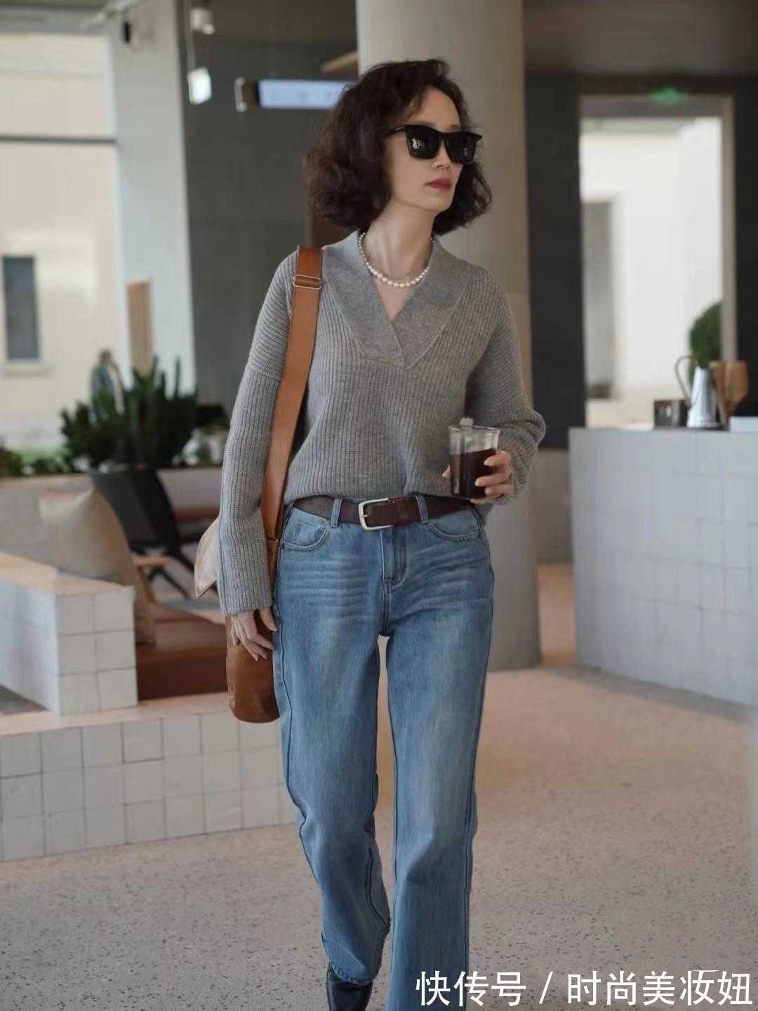 灰色 上了年纪的女人,建议多穿“高级灰”,显气质又得体大方,真高级