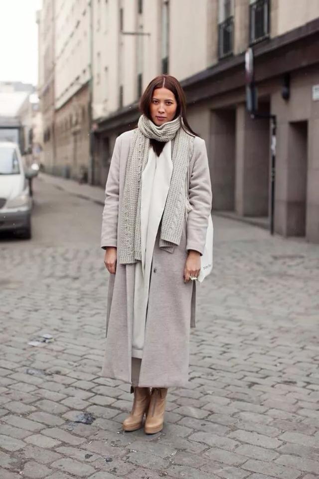 围巾 什么颜色的大衣,就搭什么围巾,这才是超实用的穿搭法