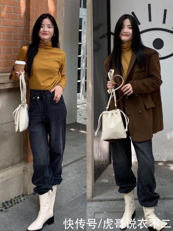 简约时尚的“韩系穿搭”，气质这块没输过，诠释温柔知性美