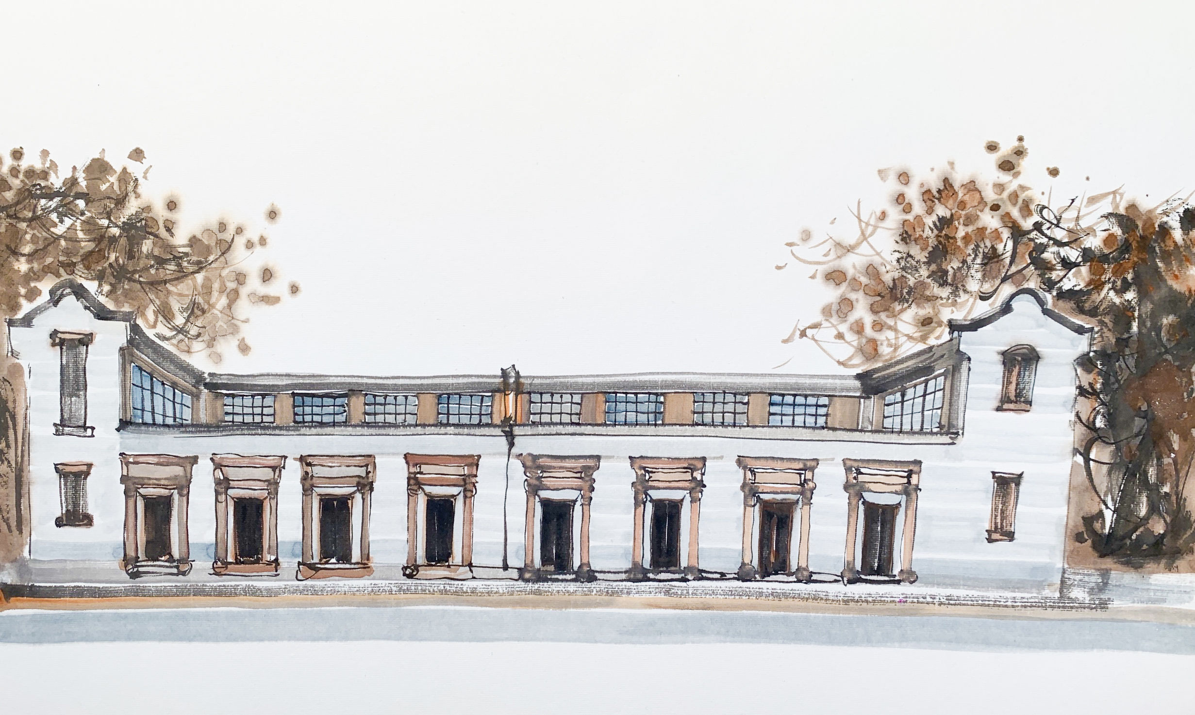 红色|燃!手绘“红途”水墨创意动画,带你穿越百年征途