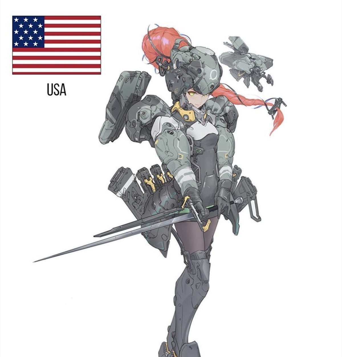 火箭|漫画拟人化成为军娘,欧洲还停留在近代,我们的火箭都已经起飞了