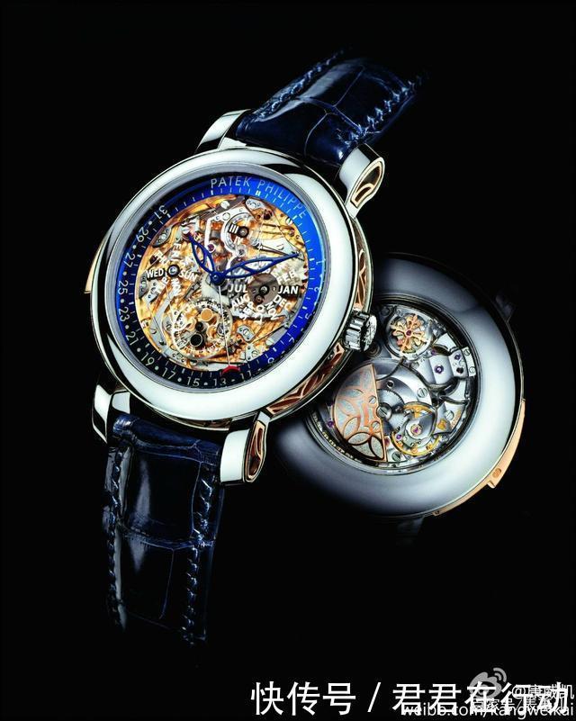 张康阳戴了什么表400万的百达翡丽，而且是镂空三问万年历！