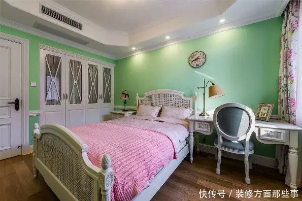 端景|200平美式别墅无主灯,但是凹吊顶上的射灯如星罗棋布的夜空