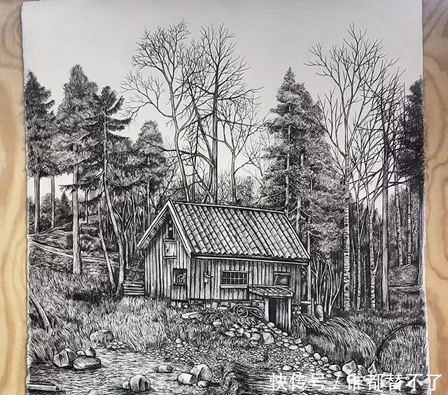 针管$全球最抠女画家，用一支2元针管笔惊艳世界，连英国皇室都惊叹