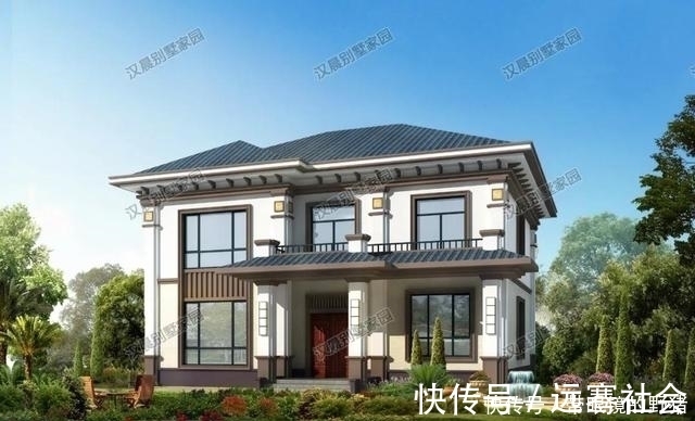 新中式|3栋二层新中式别墅,造价相同外观不同,你选哪一栋?