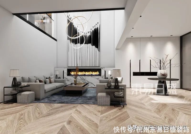 陈空间|442㎡现代风格别墅设计，经典永不褪色