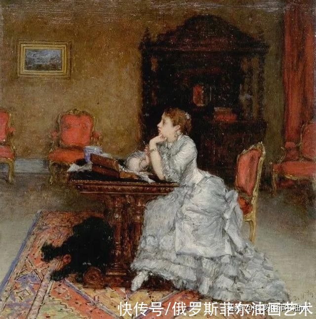 de#意大利大画家德·尼蒂斯的油画作品,莫名的好看,耐看,非常喜欢