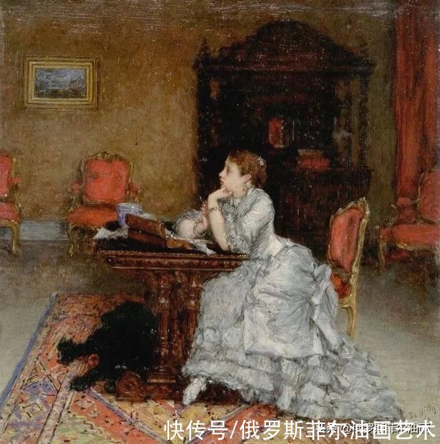 油画作品|意大利大画家德·尼蒂斯的油画作品，莫名的好看，耐看，非常喜欢