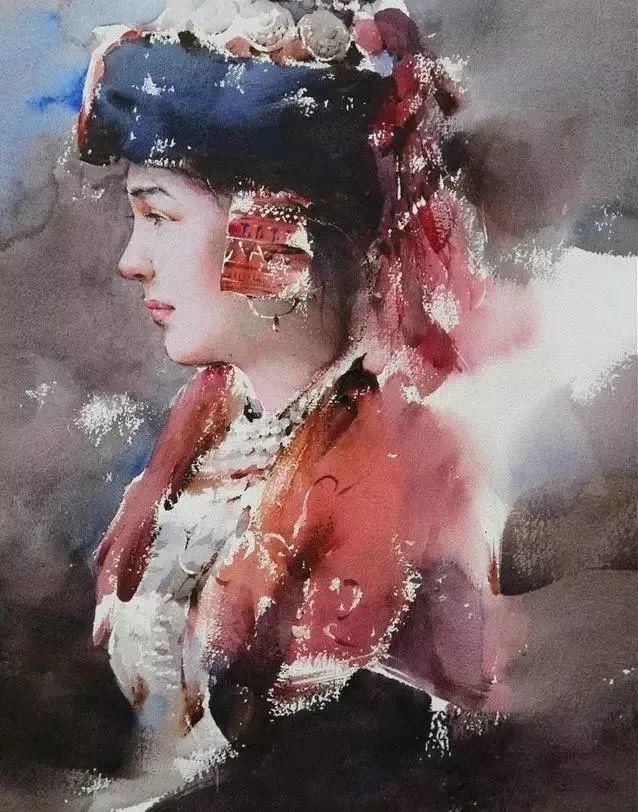  极致|中国水彩：大笔触画出霸屏水彩，光感够绝，极致东方的美！