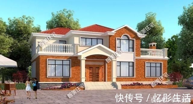 面砖|两栋外观很漂亮的二层别墅,第一栋内设堂屋,带柴火房!