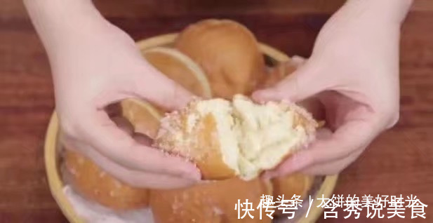 一碗面粉,不用烤箱,教你做好吃的小面包,外脆里软,出锅吃3个