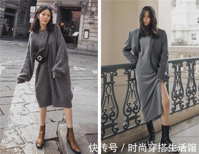 裙子|春天了,羽绒服就收起来吧!今年流行“裙子+短靴”,洋气又显瘦