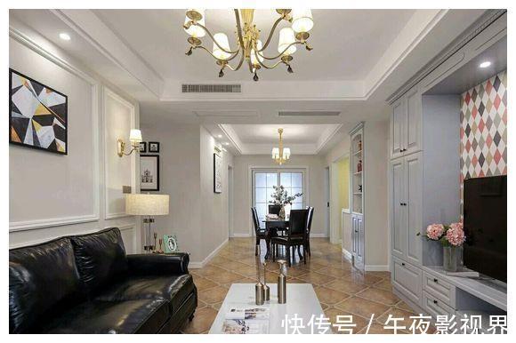 客厅|135平美式风格装修4个月，共花了23万，晒晒新房装修