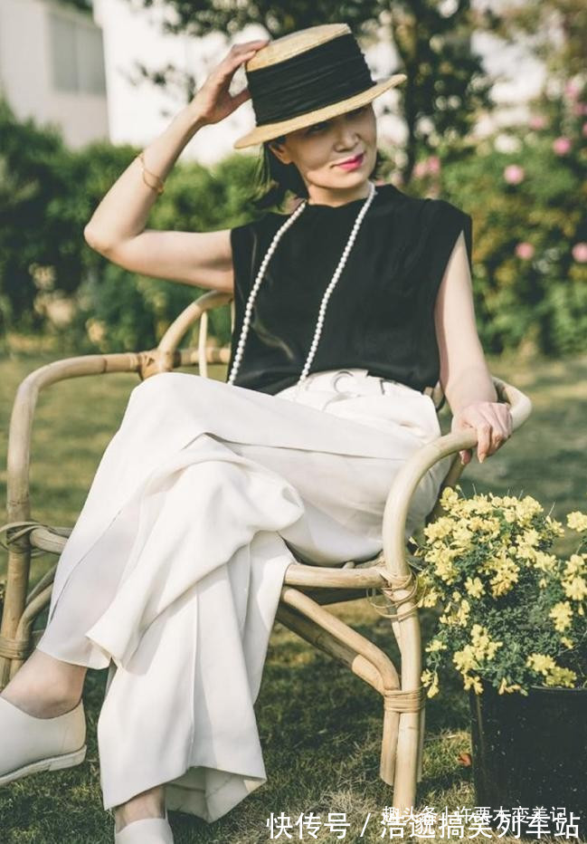 高级感 穿阔腿裤该怎么搭上衣?看三木妈亲身示范,优雅减龄超洋气