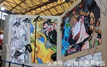 JOJO|CP27漫展开设JOJO画廊，漫画高清卷首展示，历代主角合影墙太酷了