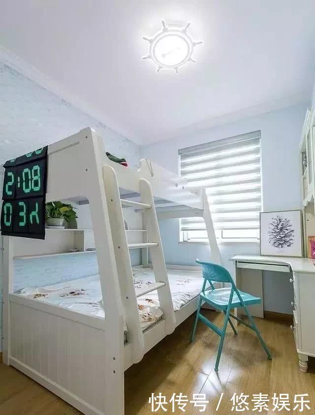 高低床|62㎡宜家风小户型二居室,紧凑而温馨,配色清新又轻松,静享漫长岁月