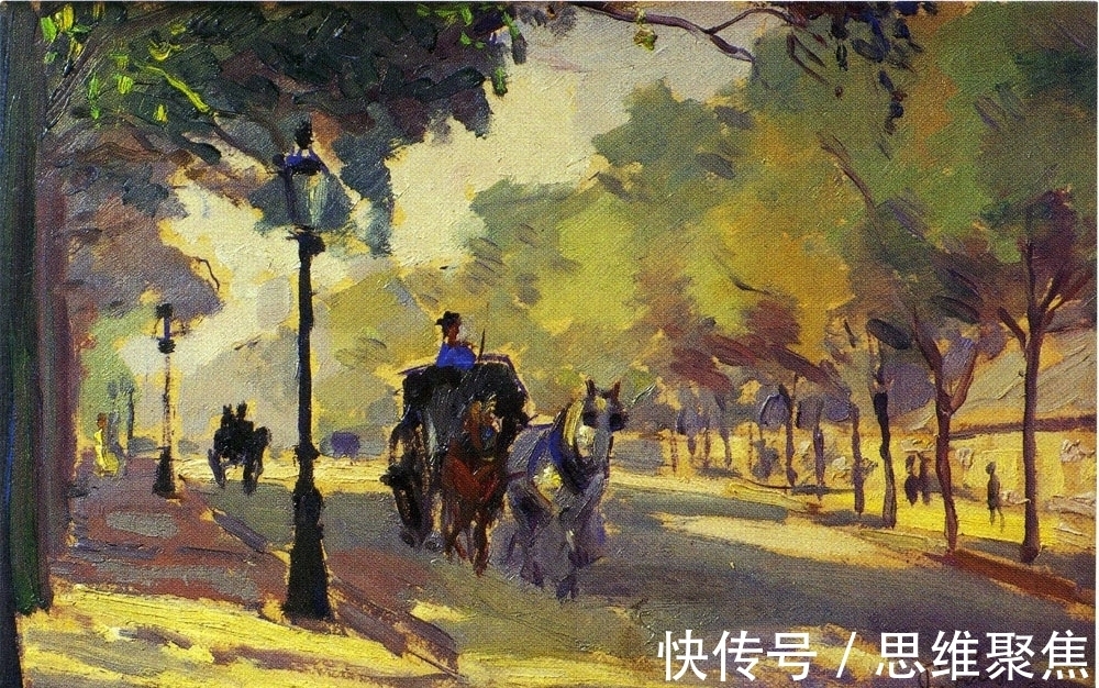 桑特里#笔意未尽的挥洒,印象派画家桑特里的绘画作品