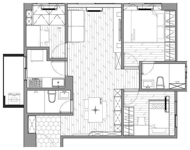 旅行|73㎡三居室,将旅行记忆全部收藏在家中,简单纯粹的原木风小家!