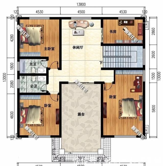 别墅|两栋宽138米的农村别墅,内带堂屋,第一栋外观对称设计