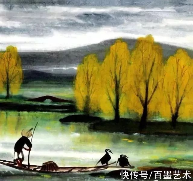 郑午昌@春风拂柳,春意浓!大师笔下的春柳太美了