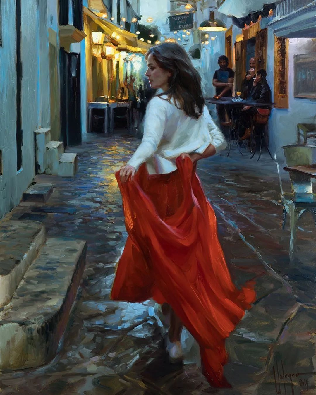 ·沃利戈夫|弗拉基米尔·沃利戈夫 的笔下，夏日繁花，娇媚女子，岁月静好