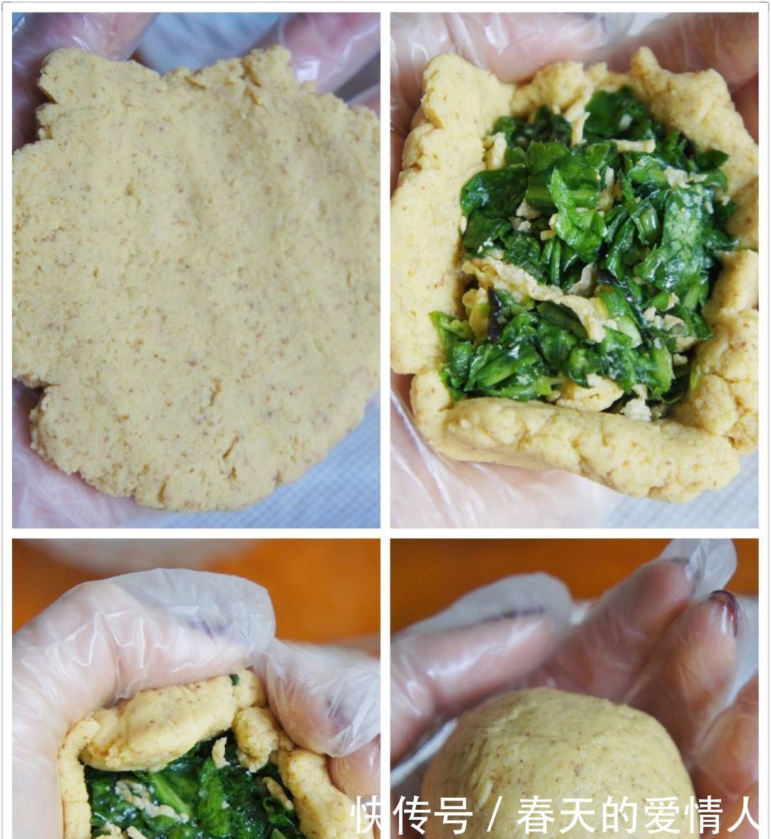 这道菜简单大气,杂粮荠菜团子,香浓到流口水