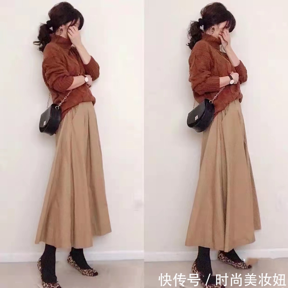 格纹|冬天毛衣怎么穿更显气质,试试“日系风”穿搭,洋气又高级