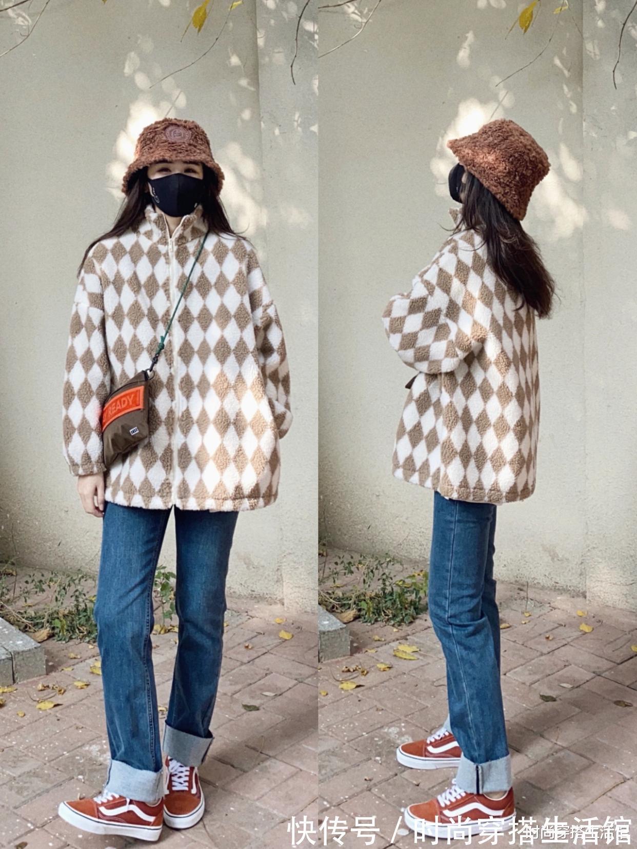 羊羔毛 天冷后火了一种外套,叫“羊羔毛”,简约大方又气质,适合普通人