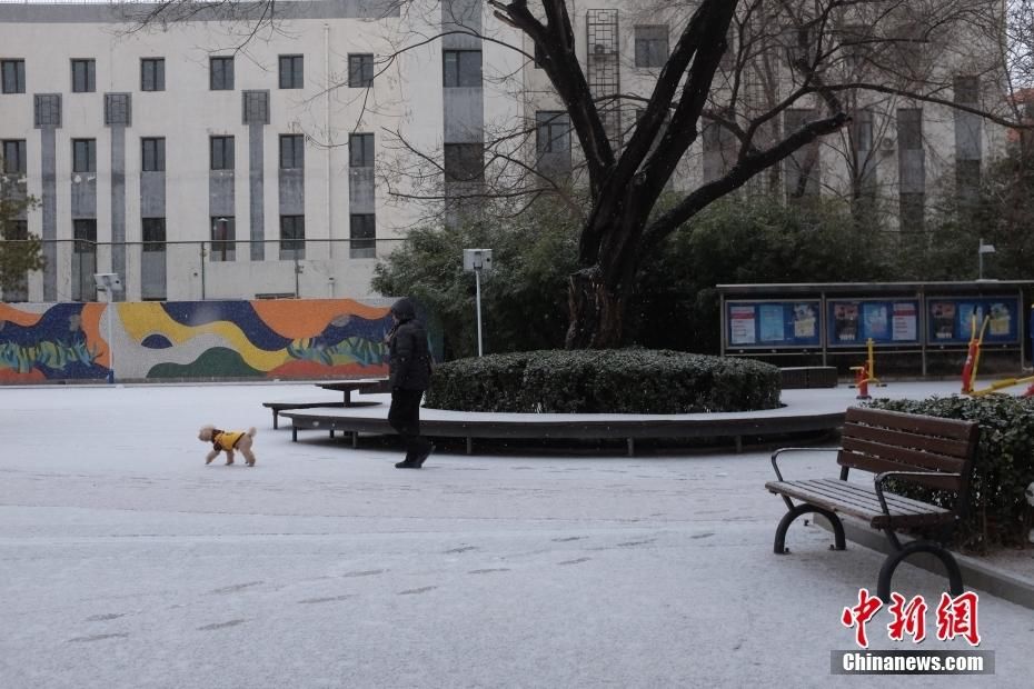 降雪|雪中的北京天安门广场