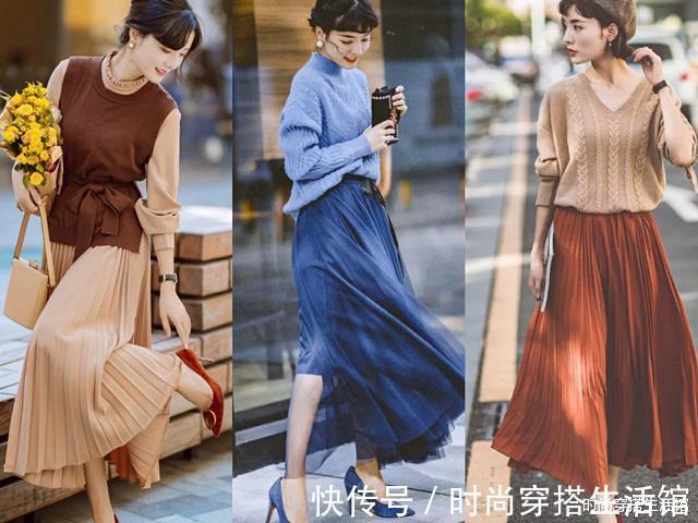 肤色|怎么把秋天的针织衫穿得优雅又时髦?这3个思路,简单到一学就会