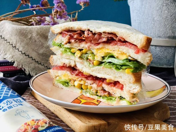 米饭|#丘比三明治#香煎培根三明治这样做，秒变米饭杀手